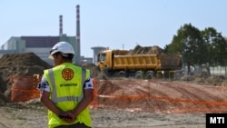 A Paks II. atomerőmű építési területe a helyszínen tartott sajtóbejárás napján, 2023. szeptember 22-én (képünk illusztráció)