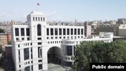 The building of the Armenian Foreign Ministry in Yerevan (file photo)