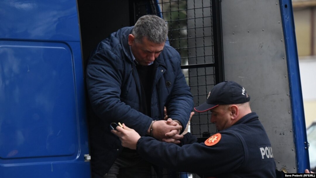 Privođenje novinara Gojka Raičevića, Podgorica, 13. januar 2020.