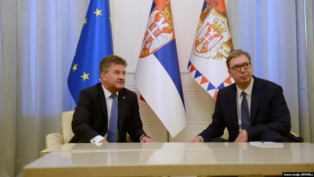 Lajčak i Vučić tokom susreta u Beogradu u avgustu 2022.
