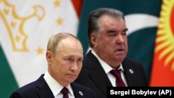 Эмомали Рахмон и Владимир Путин