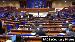 Зала засідань Парламентської асамблеї Ради Європи