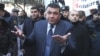 Armenia - Vladimir Gasparian, chief of the Armenian police, talks to journalists, 12Jan2012.