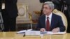 Президент Армении Серж Саргсян во время одной из встреч ЕврАзЭС (архивная фотография)