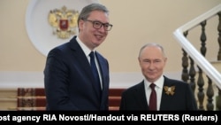 Aleksandar Vuçiç və Vladimir Putin