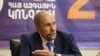 Armenia - Former President Levon Ter-Petrosian at a press conference in Yerevan, June 10, 2021.