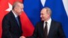 Президент Турции Реджеп Тайип Эрдоган (слева) и президент России Владимир Путин