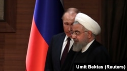 حسن روحانی، رئیس جمهوری ایران و همتای روس او