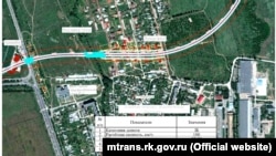 Схема трасси «Таврида» в Криму