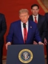 АКШнын президенти Дональд Трамп аскердик учактар 2025-жылдын 21-июнунда Ирандагы өзөктүк объектилерге сокку ургандан кийин Ак үйдөн элге кайрылуу жасады.