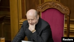 Ուկրաինայի նախագահի պաշտոնակատար Օլեքսանդր Տուրչինով, Կիև, 28 փետրվարի, 2014թ.