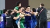 Сборная Узбекистана по футболу празднует выход на чемпионат мира
