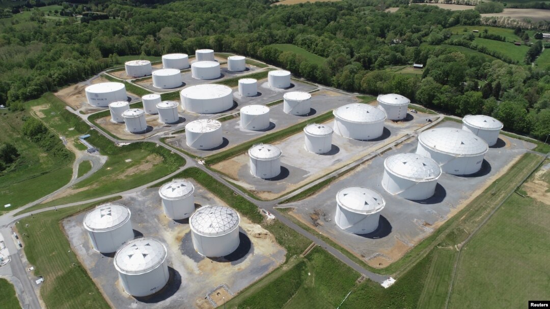 Rezervoari Colonial Pipelinea u Woodbineu, Maryland, SAD (10. maj 2021.)