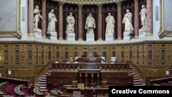 France - The Senate, the upper house of the French parliament.