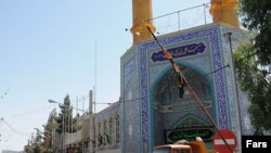 نمای خارجی مسجد علی ابن ابيطالب، محل آغاز خشونت‌های اخیر در شهر زاهدان