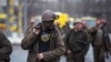 Шахтарі виходять з вугільної шахти імені Засядька. Донецьк, 4 березня 2015 року