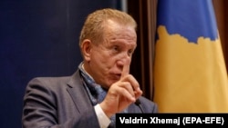 Bežet Pacoli, kao ministar inostranih poslova Kosova, tokom posete Sloveniji 13. marta 2020. 