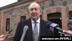 Armenia -- President Armen Sarkissian in Gyumri. 08Nov., 2018