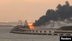Пожежа від вибуху на Керченському мосту, 8 жовтня 2022 року