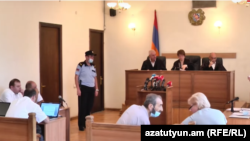 Armenia -- The Court of Appeals starts hearings on prosecutors’ demands to overturn a lower court’s decision to throw out coup charges that were brought against former President Robert Kocharian, August 30, 2021.