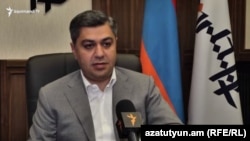 Armenia - Artur Vanetsian speaks to RFE/RL, Yerevan, September 1, 2020.