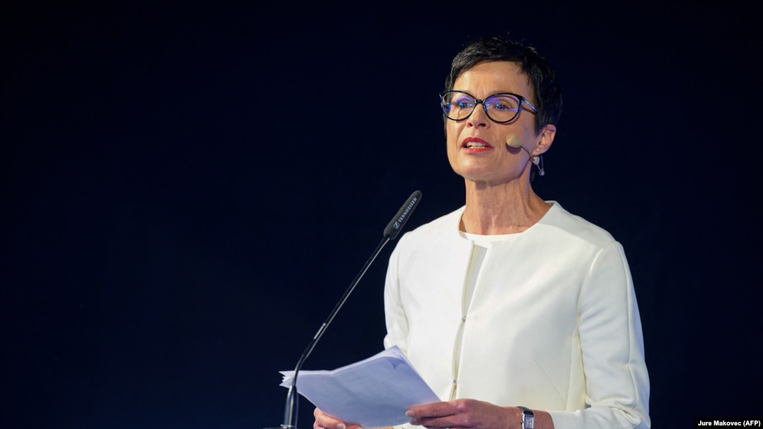 Marta Kos u Ljubljani, Slovenija, 24. 4. 2022. (Arhivska fotografija)