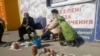 Уличная торговля в Славянске, 18 марта 2020 года