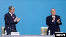 Нұрсұлтан Назарбаев пен Қасым-Жомарт Тоқаев. 2019 жылдың наурызы.