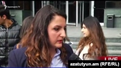 «Հանուն օրենքի» շարժման անդամ Ծովինար Կոստանյանը: