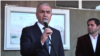 Armenia -- The newly appointed governor of Syunik, Hunan Poghosyan, addresses a rally in the province, October 19, 2018.