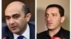 Armenia - Bright Armenia Party leader Edmon Marukian (L) and Prosperous Armenia Party's Gevorg Petrosian.