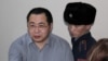 Гражданский активист Ермек Нарымбаев, обвиняемый в возбуждении национальной розни. 