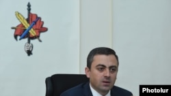 Armenia -- Ishkhan Saghatelian, a leader of the opposition Armenian Revolutionary Federation, at a news conference in Yerevan, April 30, 2019.