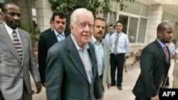 کارتر عدم مذاکره اسرائیل و آمریکا با حماس را یک «مشکل» می داند(عکس:AFP)
