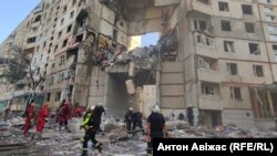 
Наслідки влучання в багатоповерхівку у Харкові, 24 вересня 2024 року